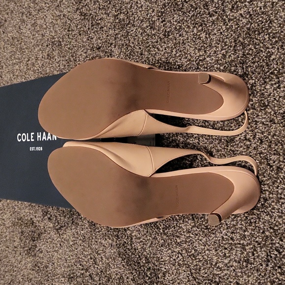 NEW IN BOX Cole Haan Juliana OT Slingback Peeptoe Pumps sz 9.5 - Picture 5 of 7